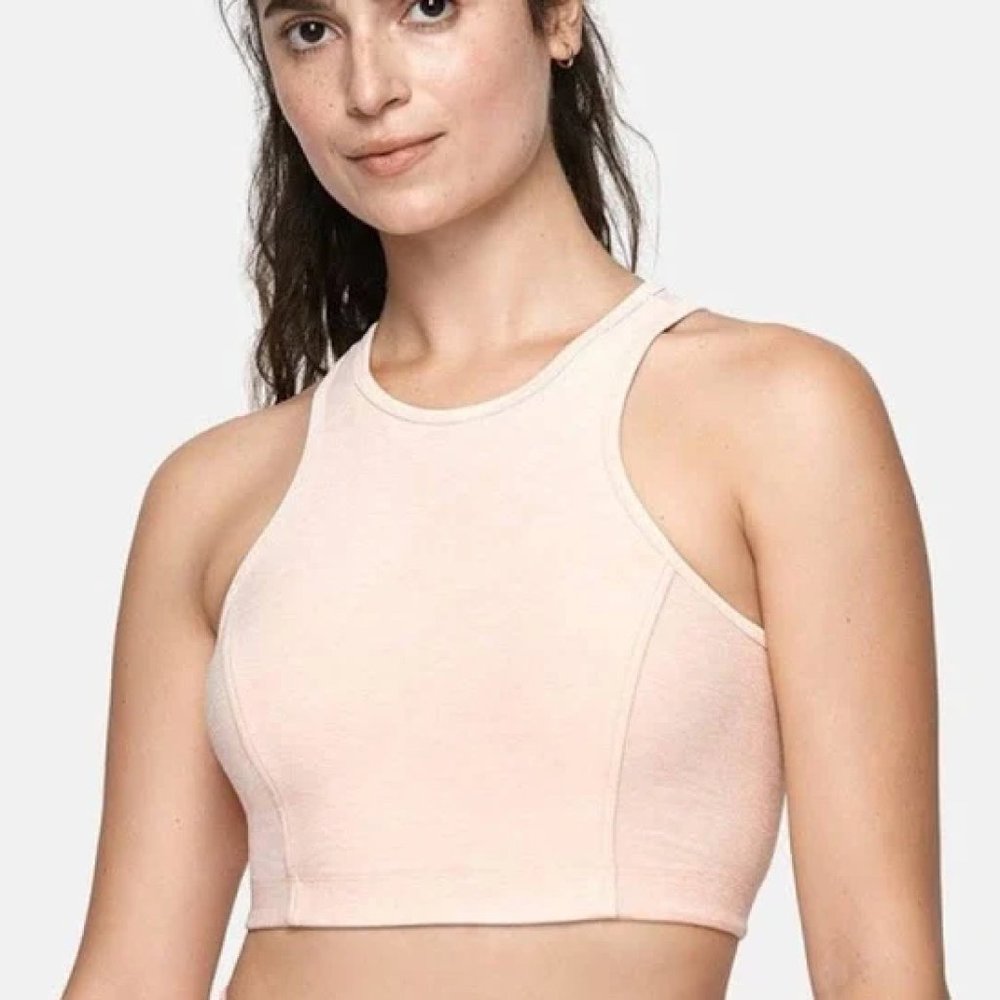 RARE Outdoor Voices Athena Crop in Light Pink